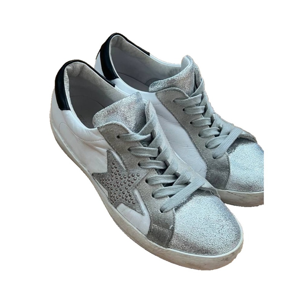 275 Central Shoes White Leather Sneakers size 38 women shoes S000001 - Picture 4 of 8